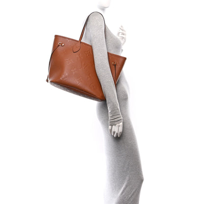 Louis Vuitton Empreinte Monogram Giant Neverfull MM Cognac 2 of 11