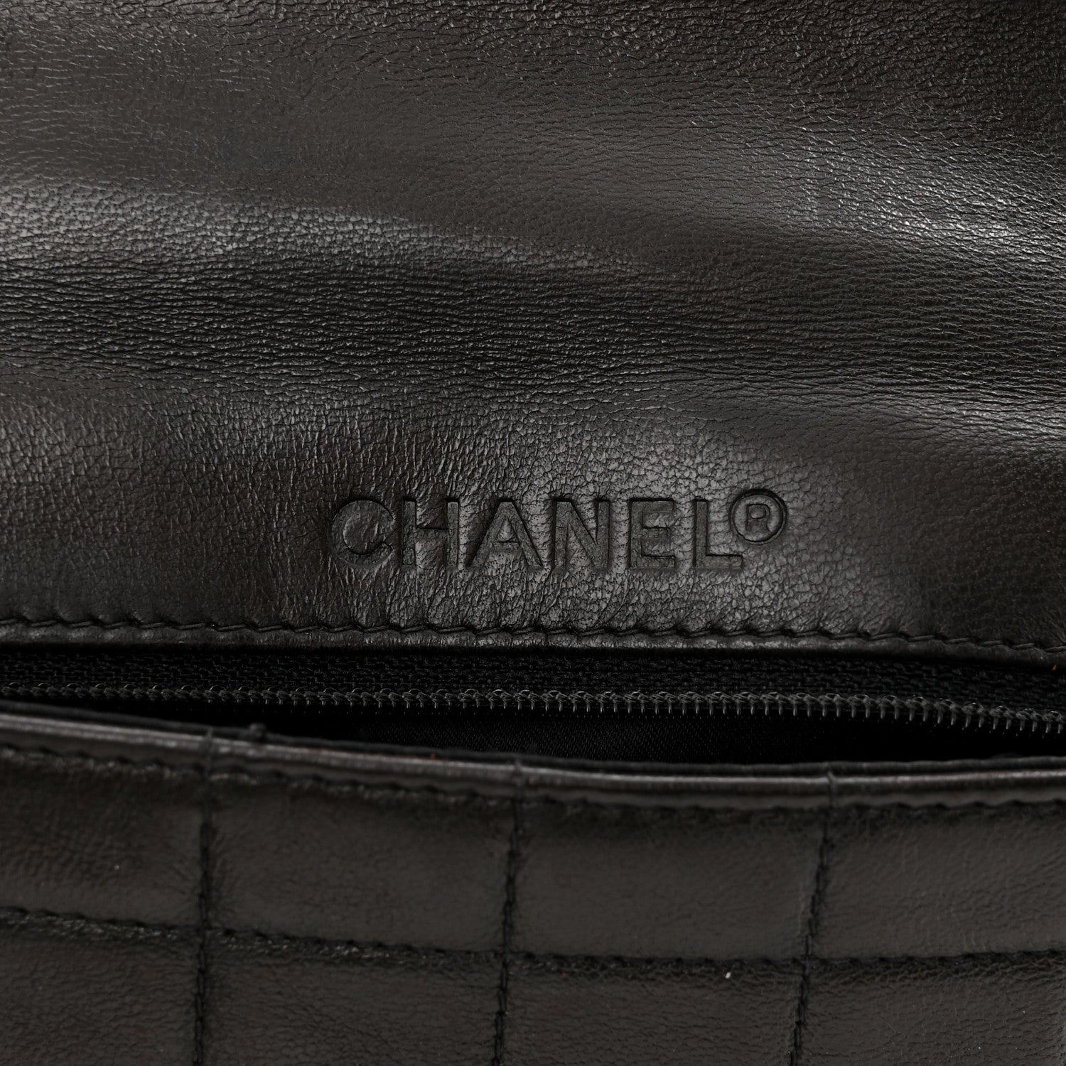 Chanel Lambskin Chocolate Bar Mademoiselle Flap Black 6 of 12