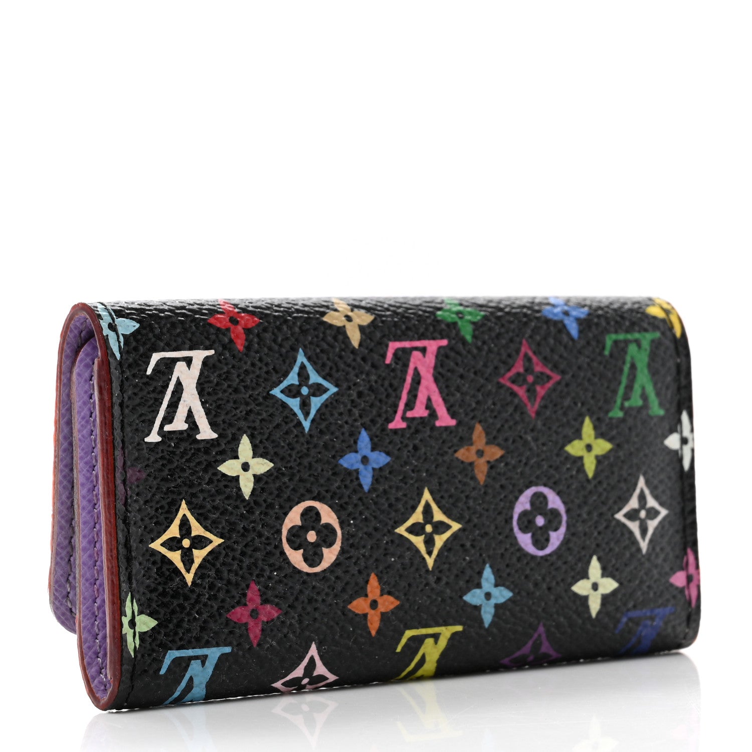 Louis Vuitton Monogram Multicolor Multicles 4 Key Holder Black Violet 3 of 6
