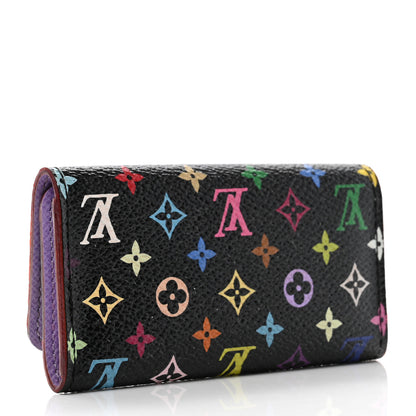Louis Vuitton Monogram Multicolor Multicles 4 Key Holder Black Violet 3 of 6