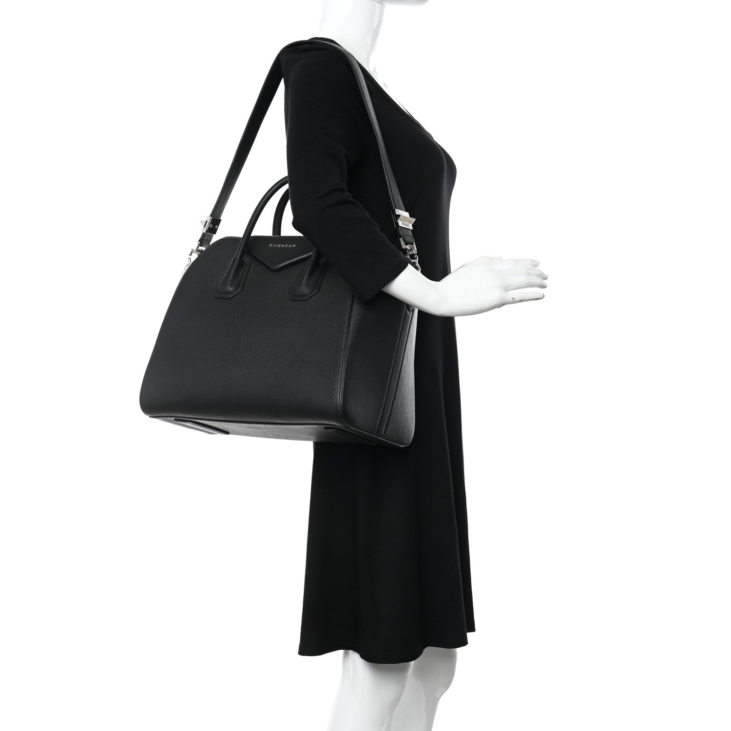 Givenchy Sugar Goatskin Medium Antigona Black 3 of 12