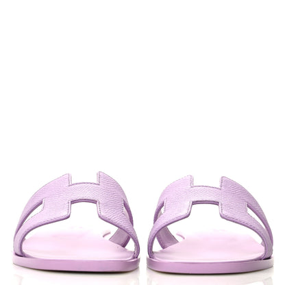 Hermes Epsom Oran Sandals 35.5 Violet Amethyst 2 of 9