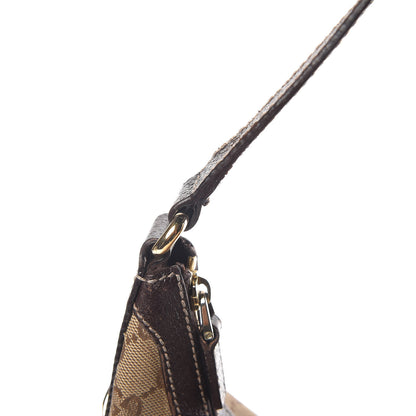 Gucci Monogram Medium Charmy Hobo Dark Brown 14 of 18