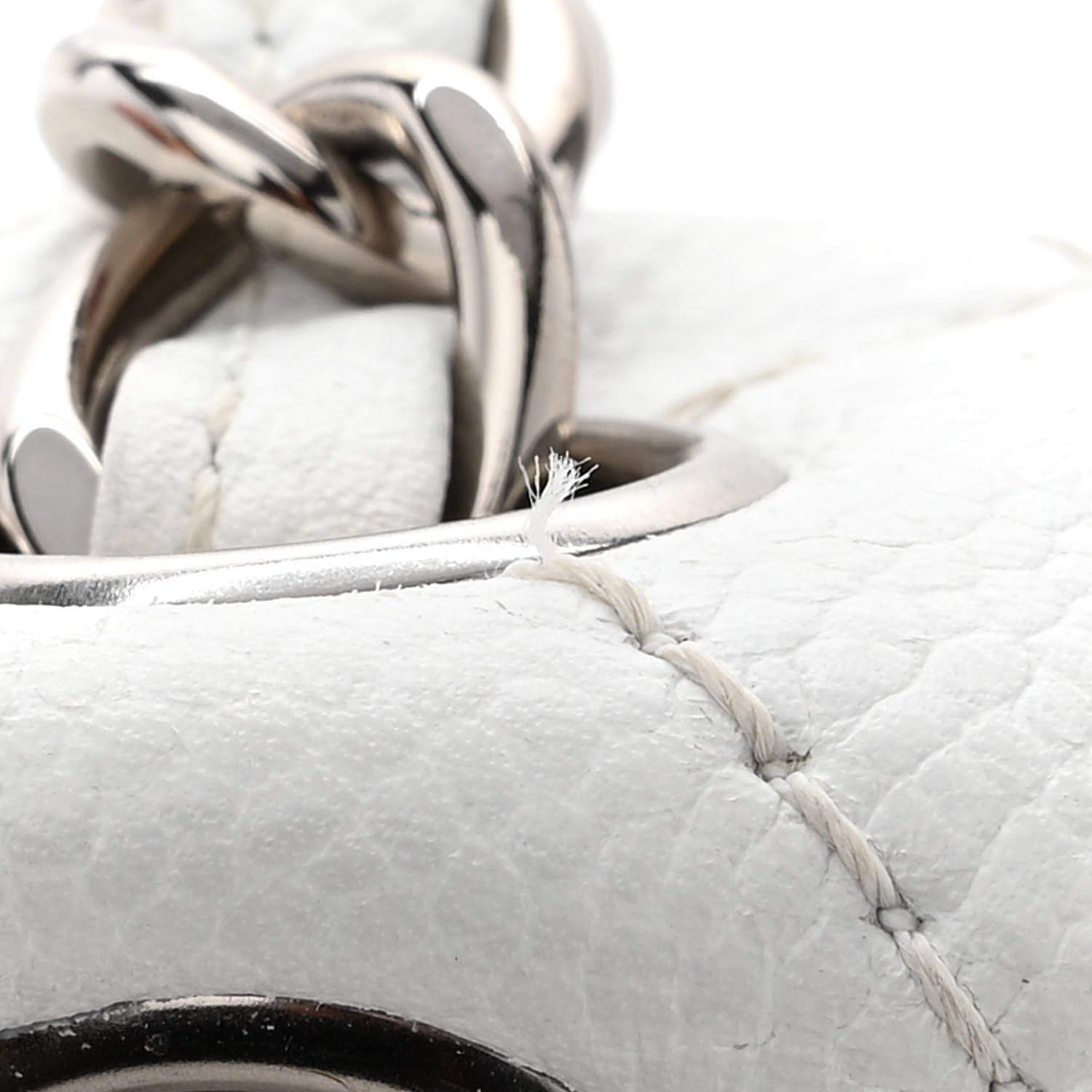 Chanel Caviar Quilted Maxi Single Flap White 13 of 13