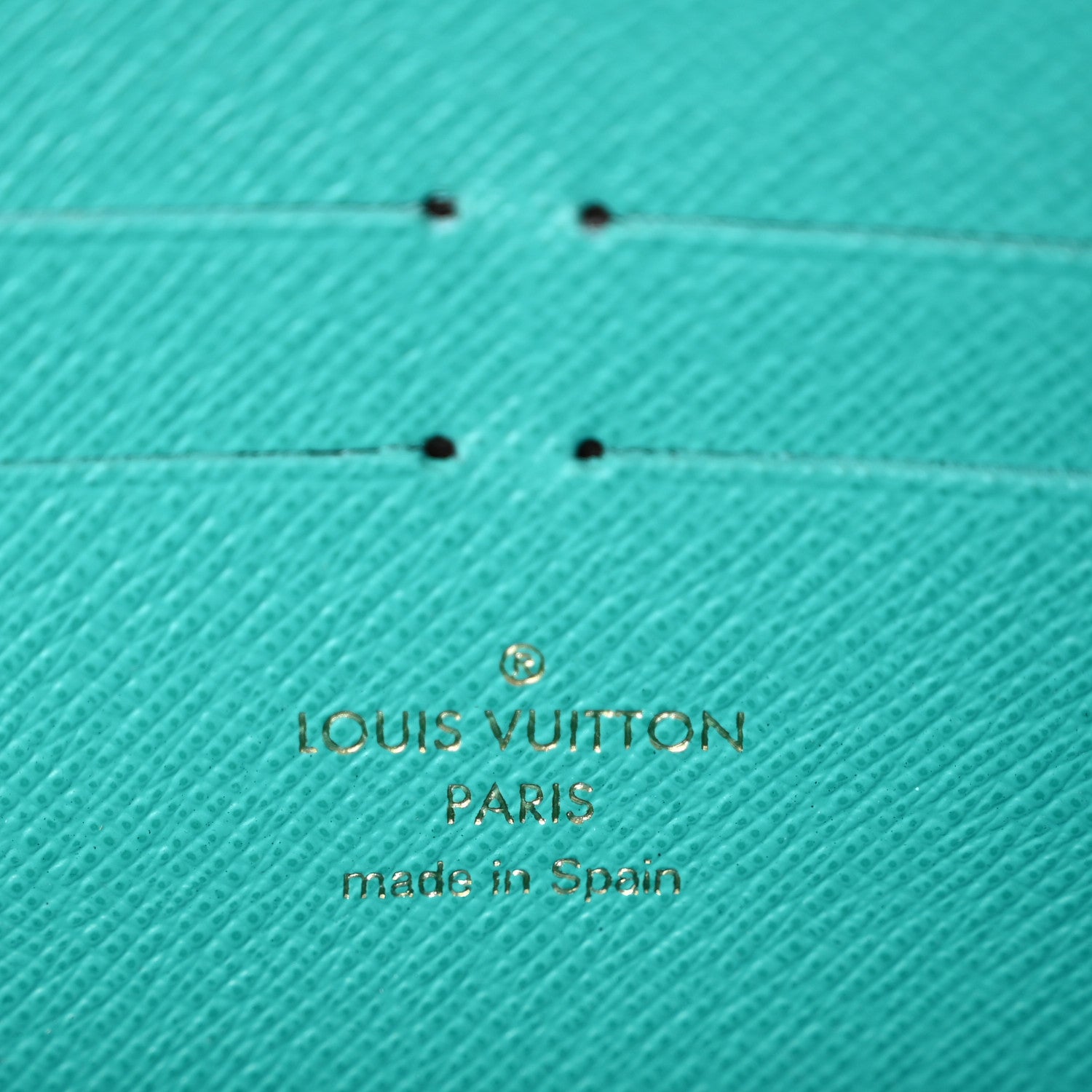 Louis Vuitton Monogram V Zippy Wallet Turquoise 6 of 9