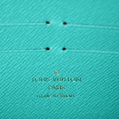 Louis Vuitton Monogram V Zippy Wallet Turquoise 6 of 9