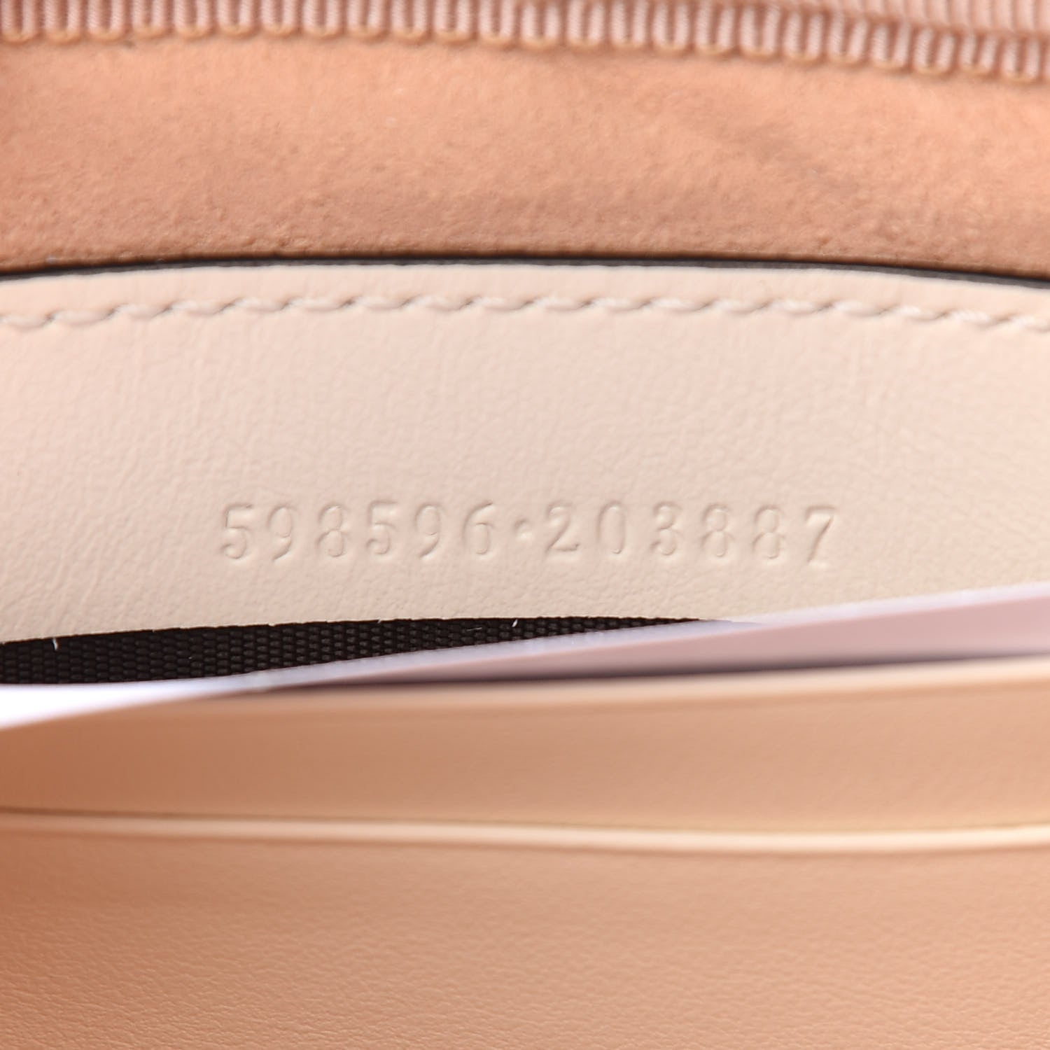 Gucci Calfskin Matelasse Mini GG Marmont Chain Crossbody Bag White 7 of 9