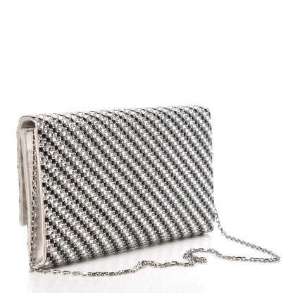 Judith Leiber Swarovski Crystal Ritz Fizz Clutch Silver Black 2 of 7