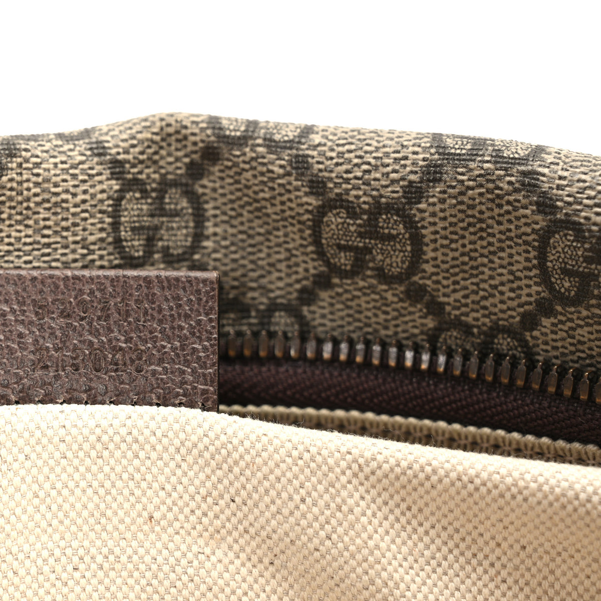 Gucci GG Supreme Monogram Courrier Belt Bag Beige New Acero 7 of 10