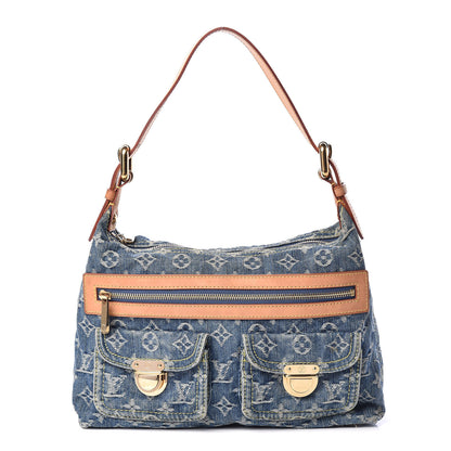 Louis Vuitton Monogram Denim Baggy PM Blue 1 of 14
