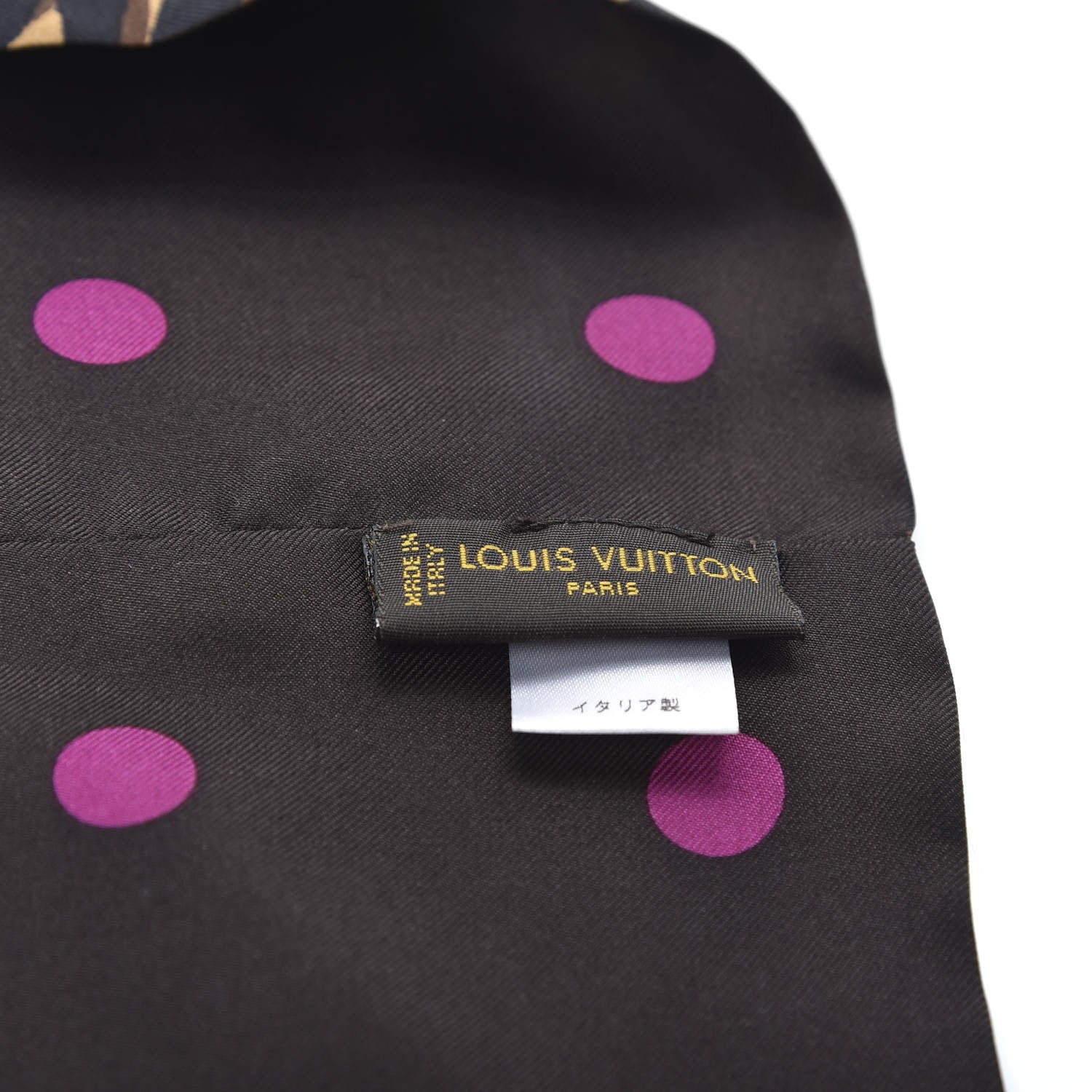 Louis Vuitton Silk Leopard Snood Scarf Brown 3 of 4