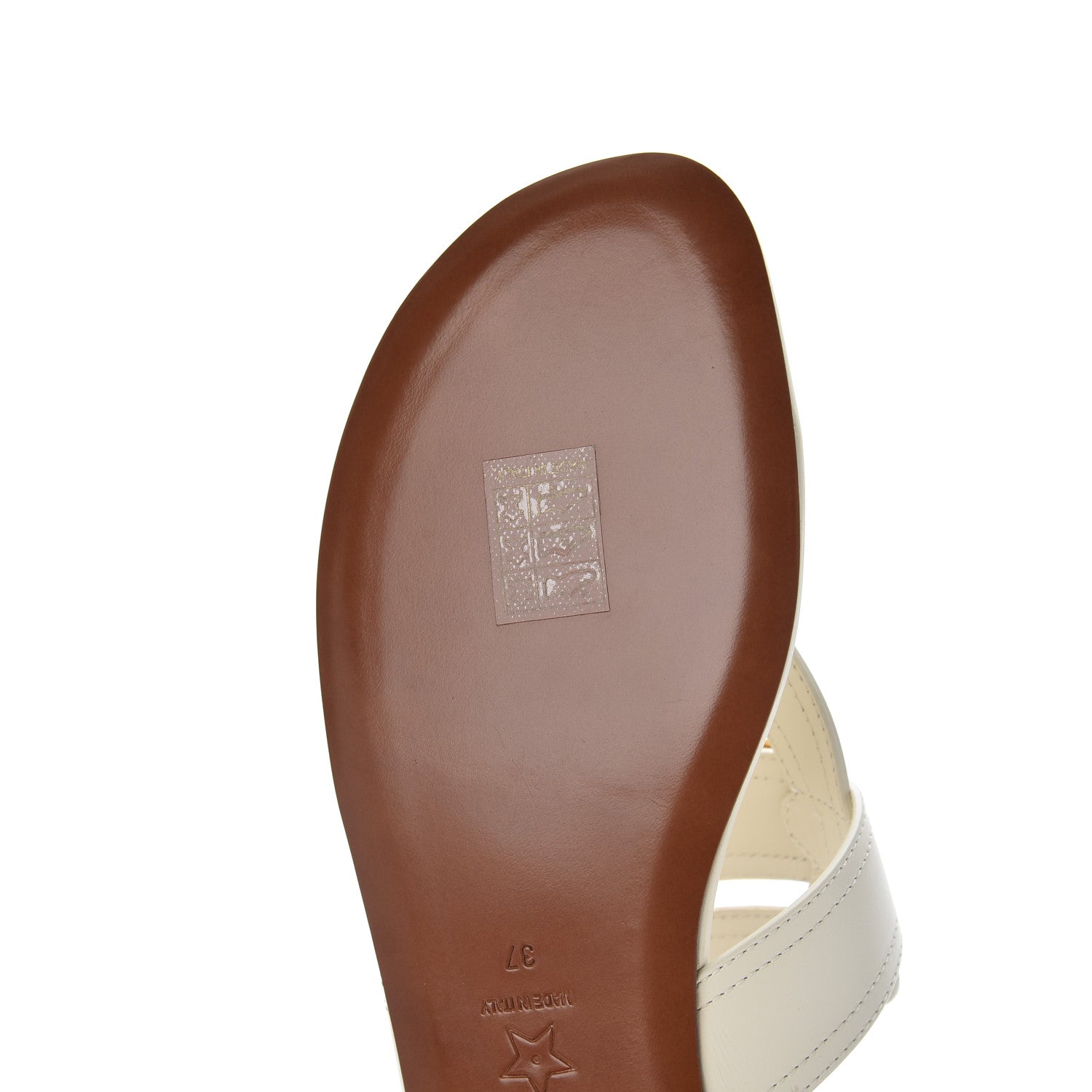 Christian Dior Calfskin 30 Montaigne Thong Sandals 37 White 8 of 11