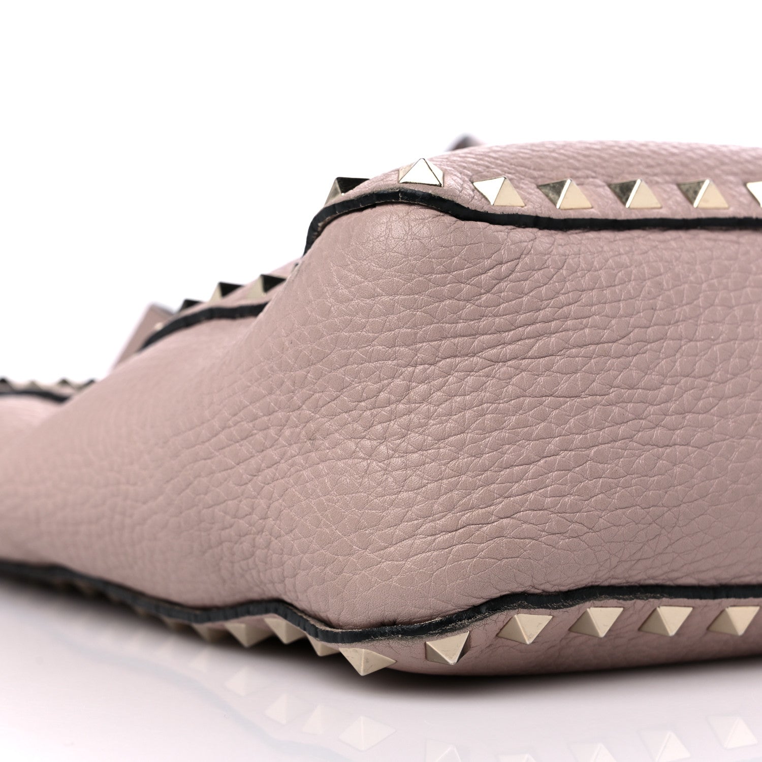 Valentino Garavani Pebbled Calfskin Small Rockstud Flip-Lock Messenger Bag Water Rose 7 of 13