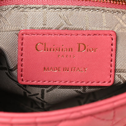 Christian Dior Lambskin Cannage Mini Lady Dior Pink 6 of 9