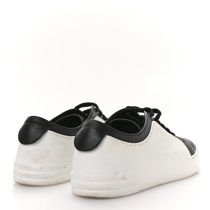 Chanel Calfskin Womens CC Sneakers 36 Black White 5 of 9