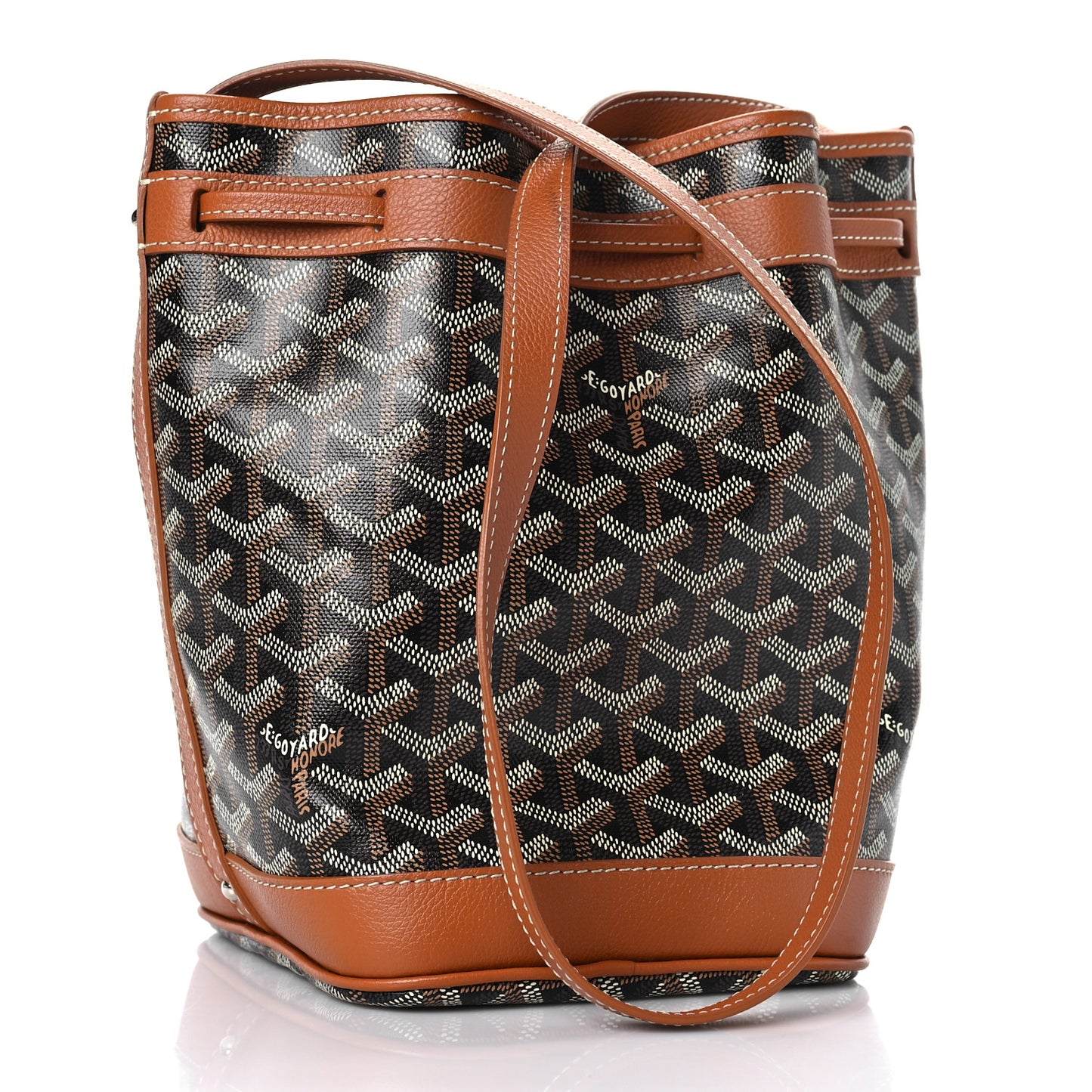 Goyardine Petit Flot Bucket Bag PM Black Gold