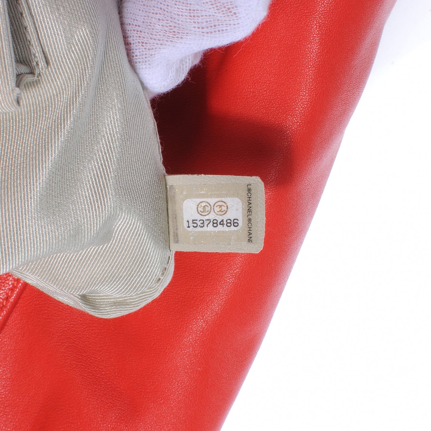 Washed Lambskin Chain Around Maxi Flap Bag Red