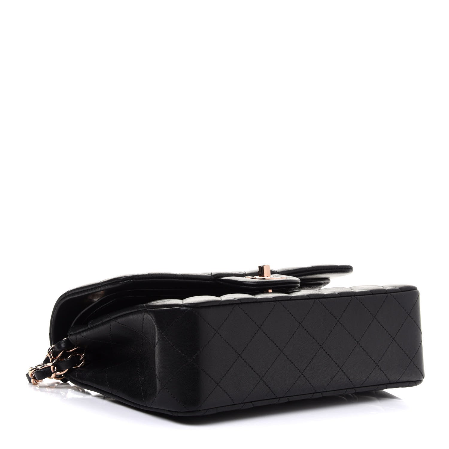 Chanel Lambskin Quilted Small Double Flap Black 4 of 11