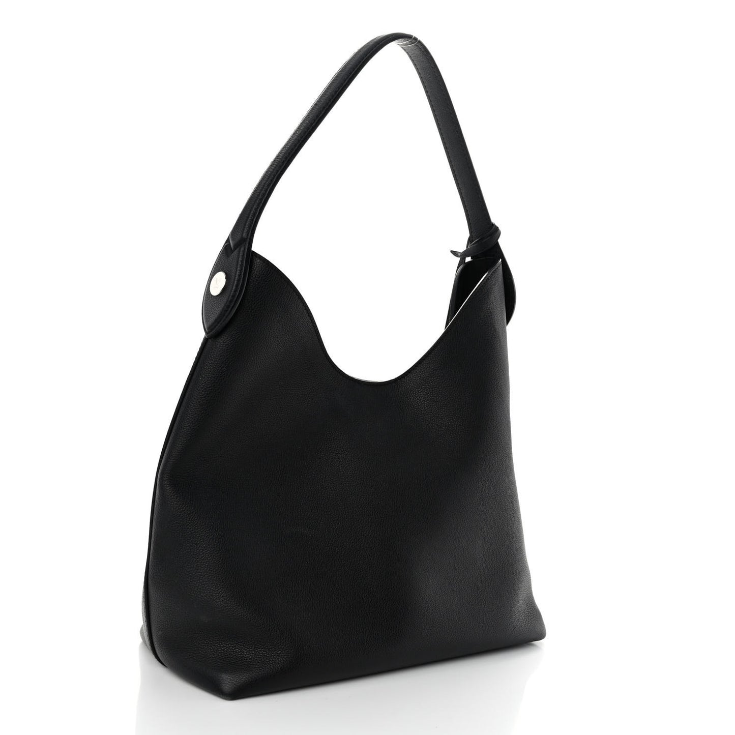 Calfskin Lockme Hobo Black