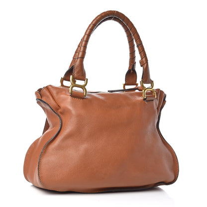 Chloe Calfskin Medium Marcie Satchel Tan 3 of 19