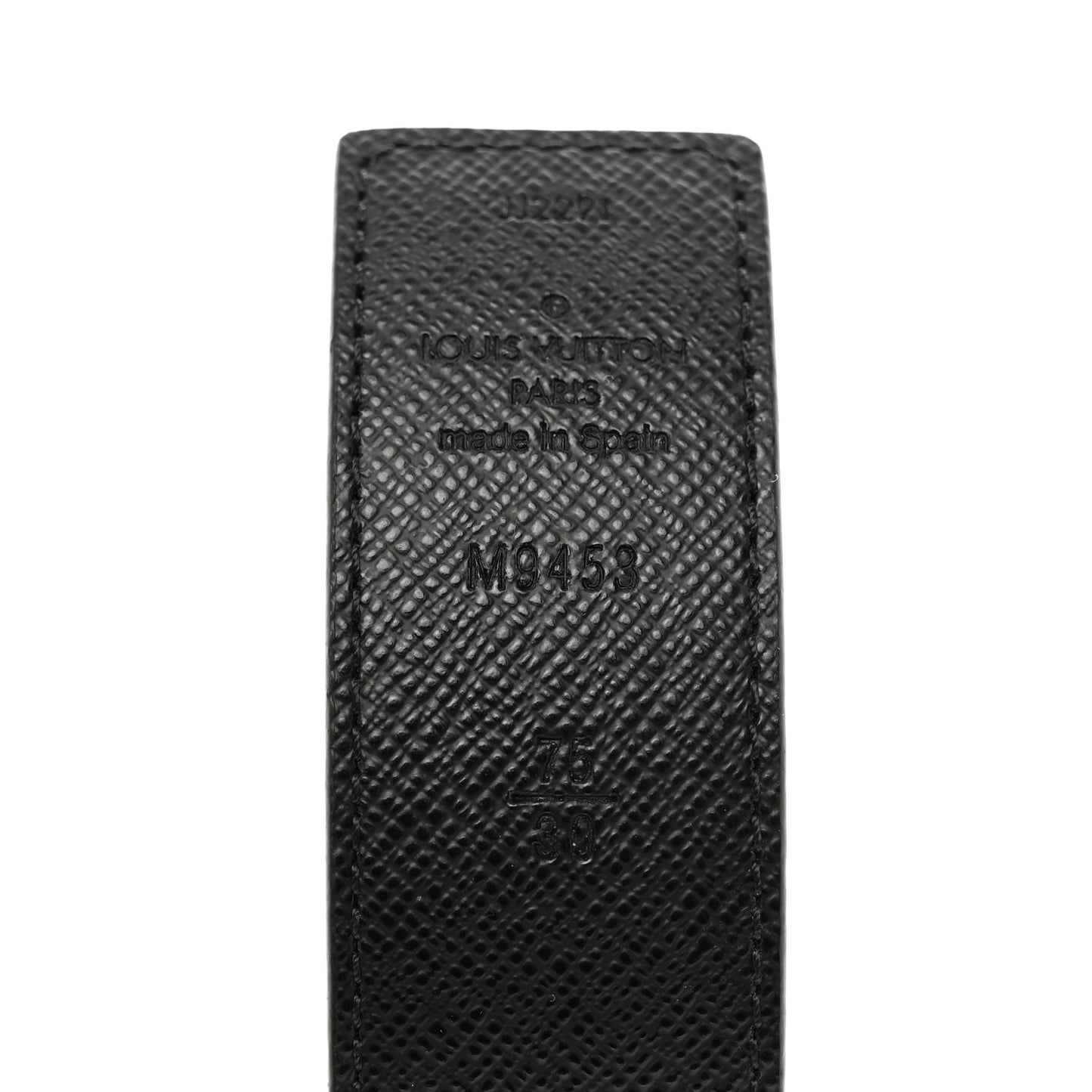 Calfskin Monogram 30mm LV Initiales Reversible Belt 75/30 Black