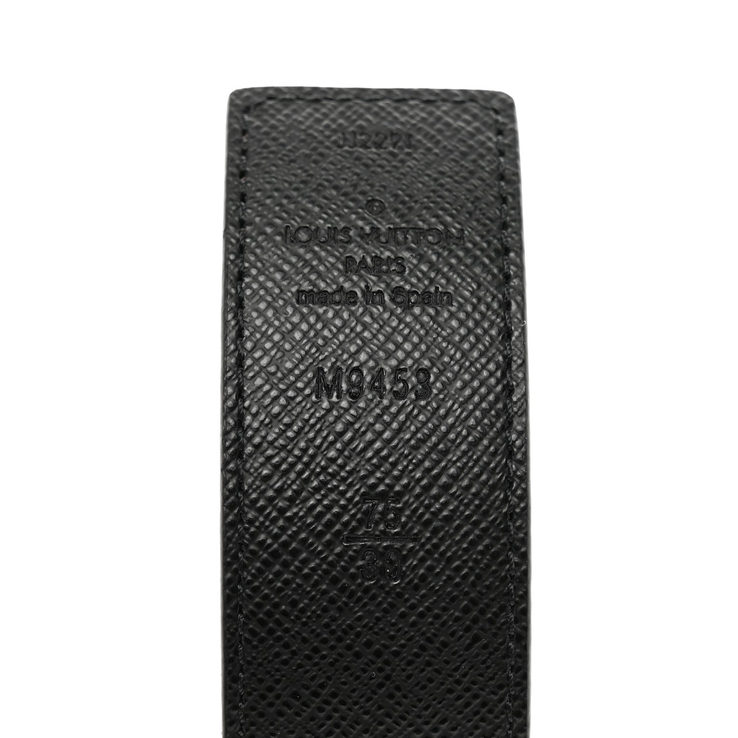 Louis Vuitton Calfskin Monogram 30mm LV Initiales Reversible Belt 75/30 Black 4 of 5