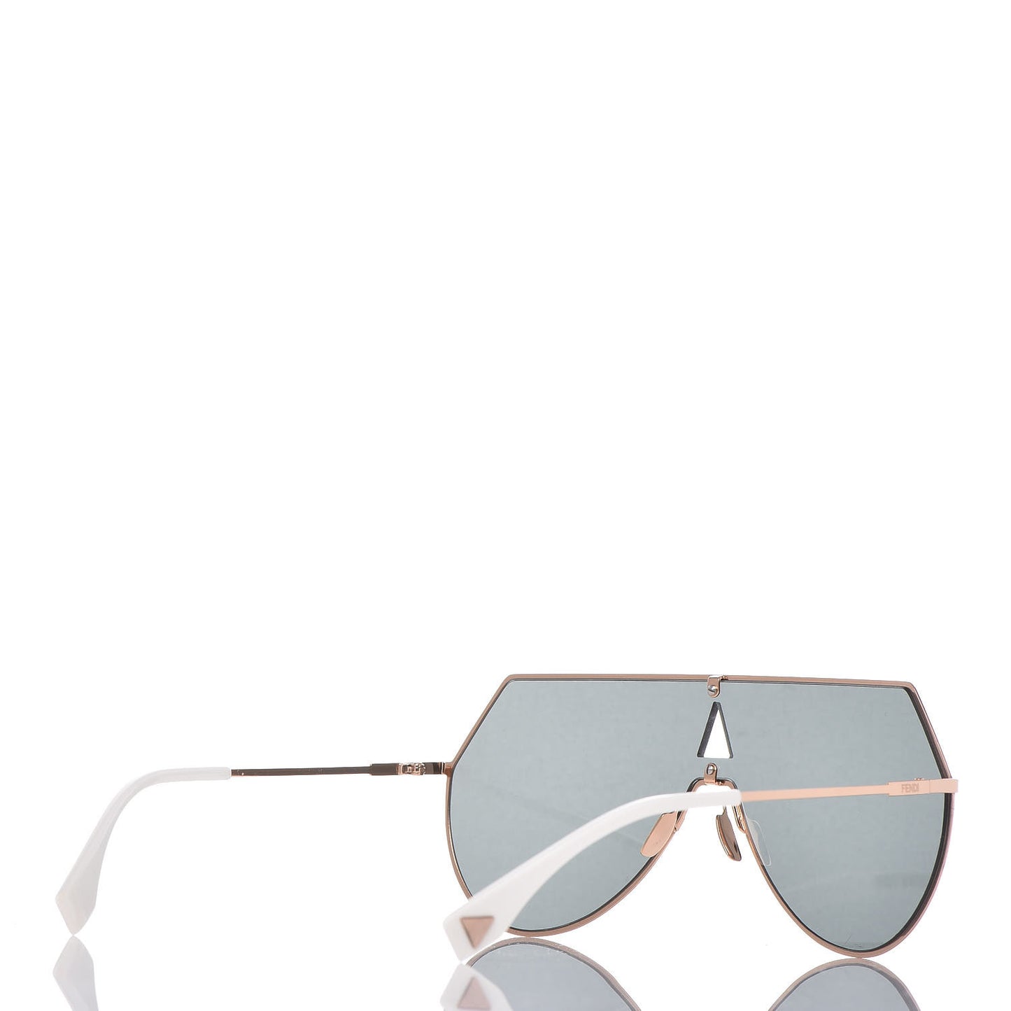Metal Mirrored Eyeline Sunglasses FF 0193/S Matte Rose Gold