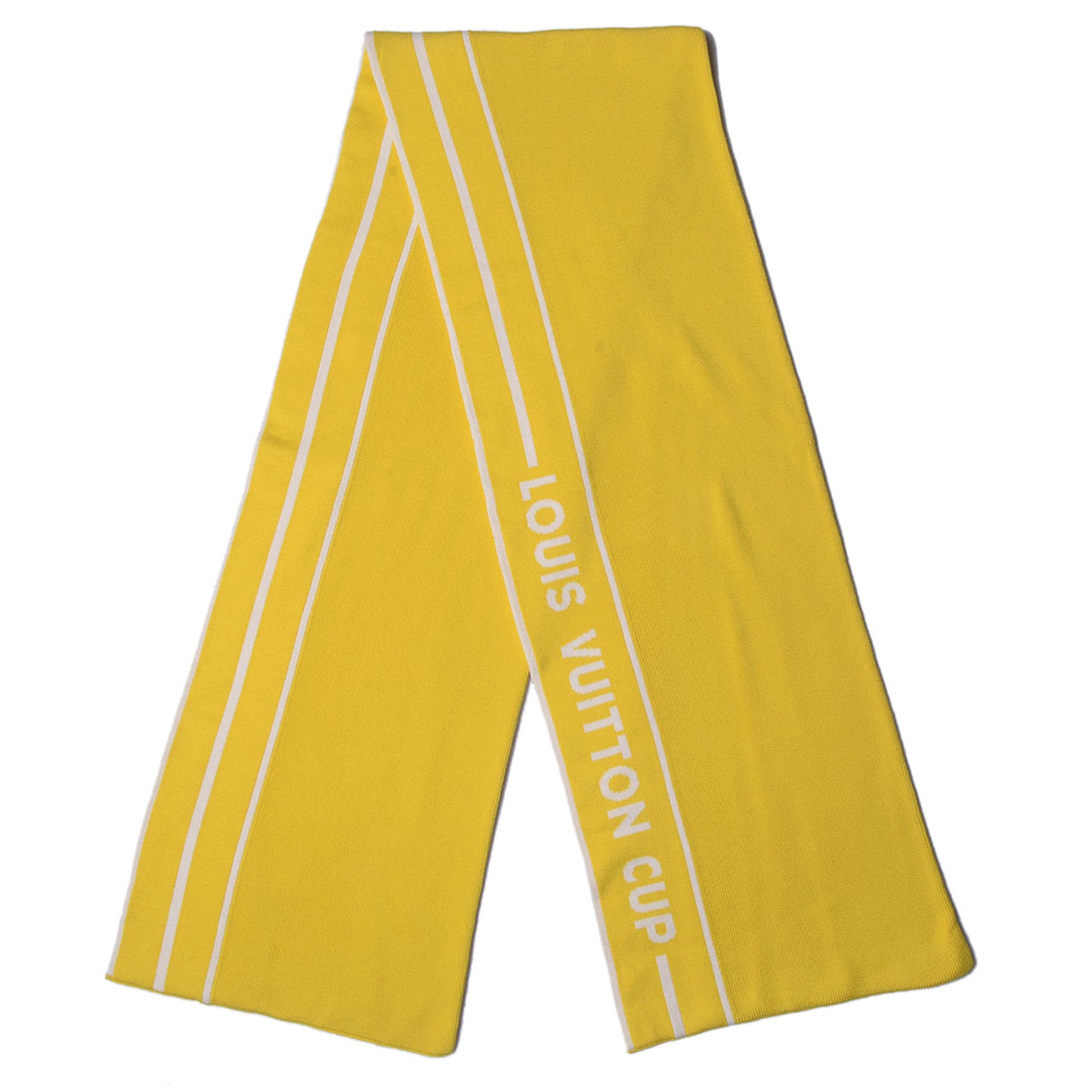 Cotton Cashmere Cup Scarf Yellow