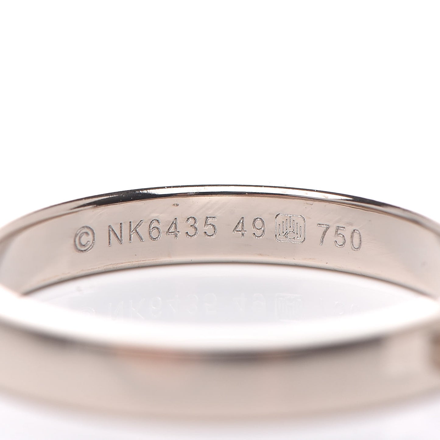 18K White Gold Diamond Mon Amour Ring 49 4.75