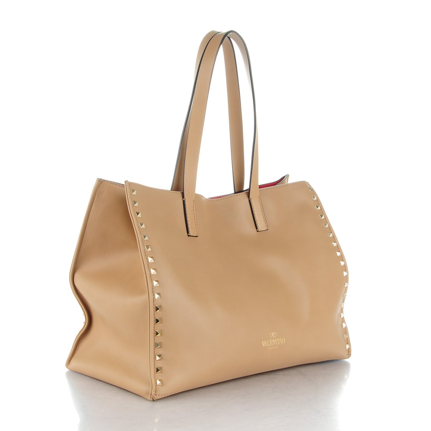 Nappa Medium Rockstud Soft Tote Alpaca