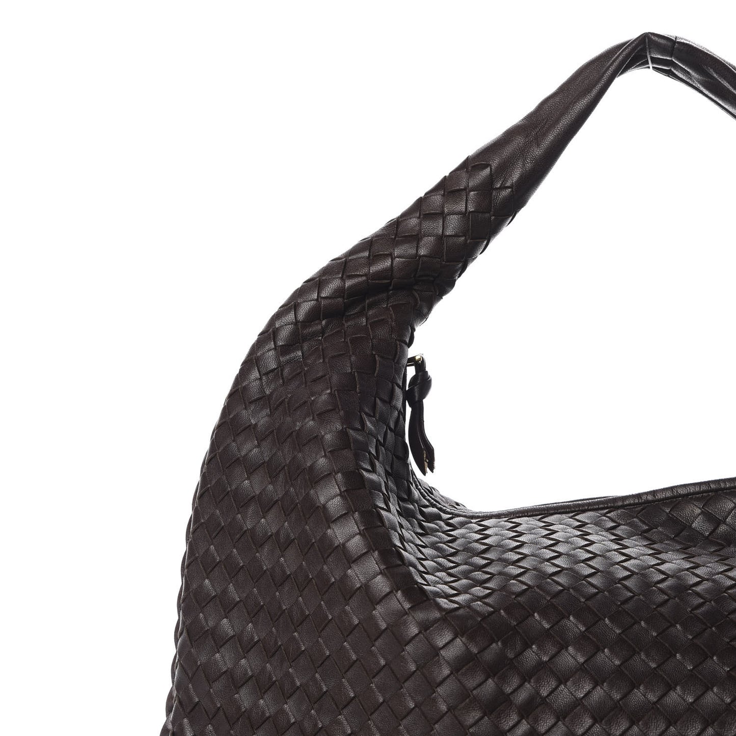 Nappa Intrecciato Large Veneta Hobo Ebano