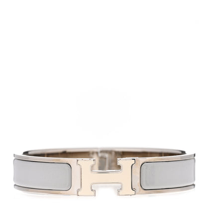 Hermes Enamel Narrow Clic Clac H Bracelet Marron Glace 1 of 6