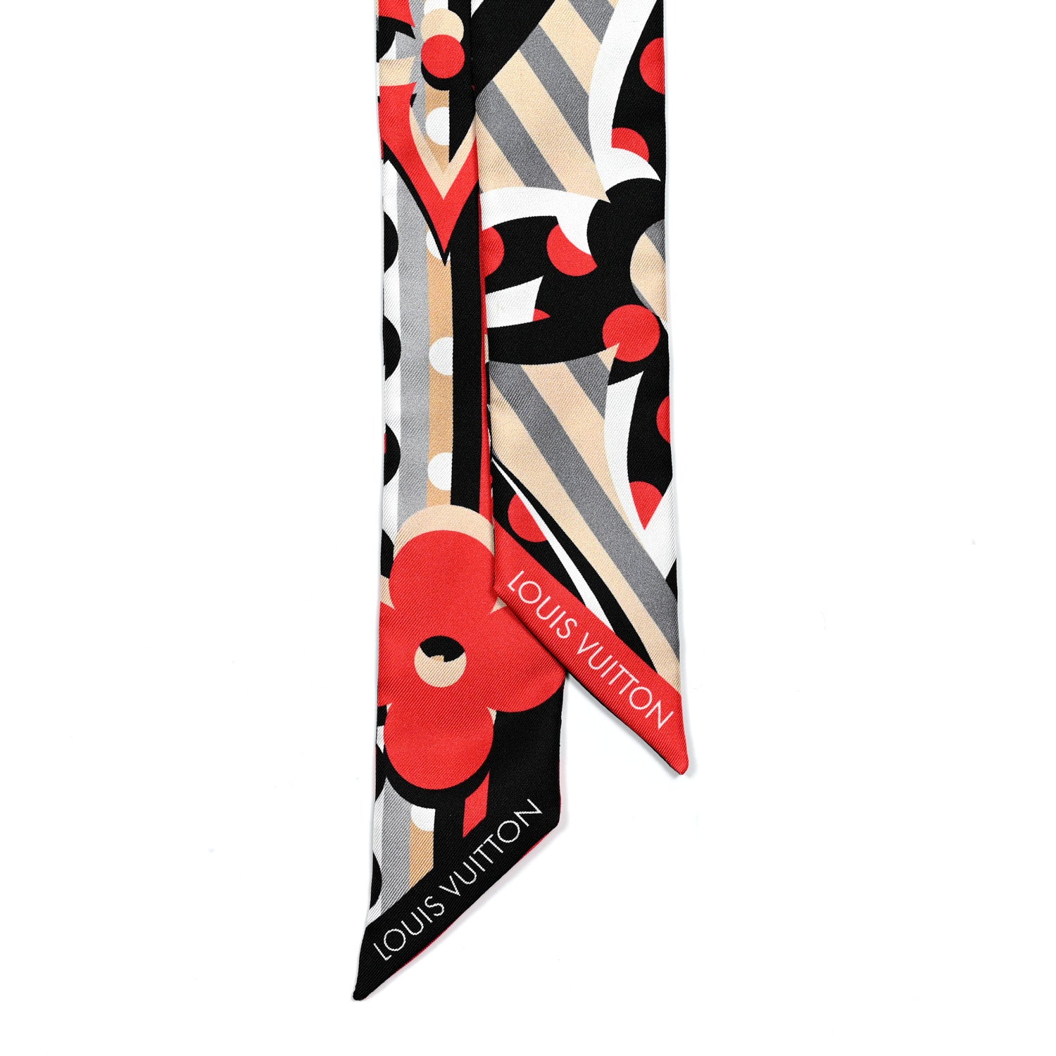 Louis Vuitton Silk Pop Monogram BB Bandeau Red 2 of 3