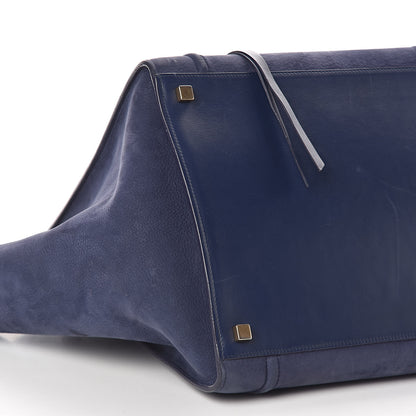 Celine Nubuck Calfskin Medium Phantom Luggage Navy 8 of 10