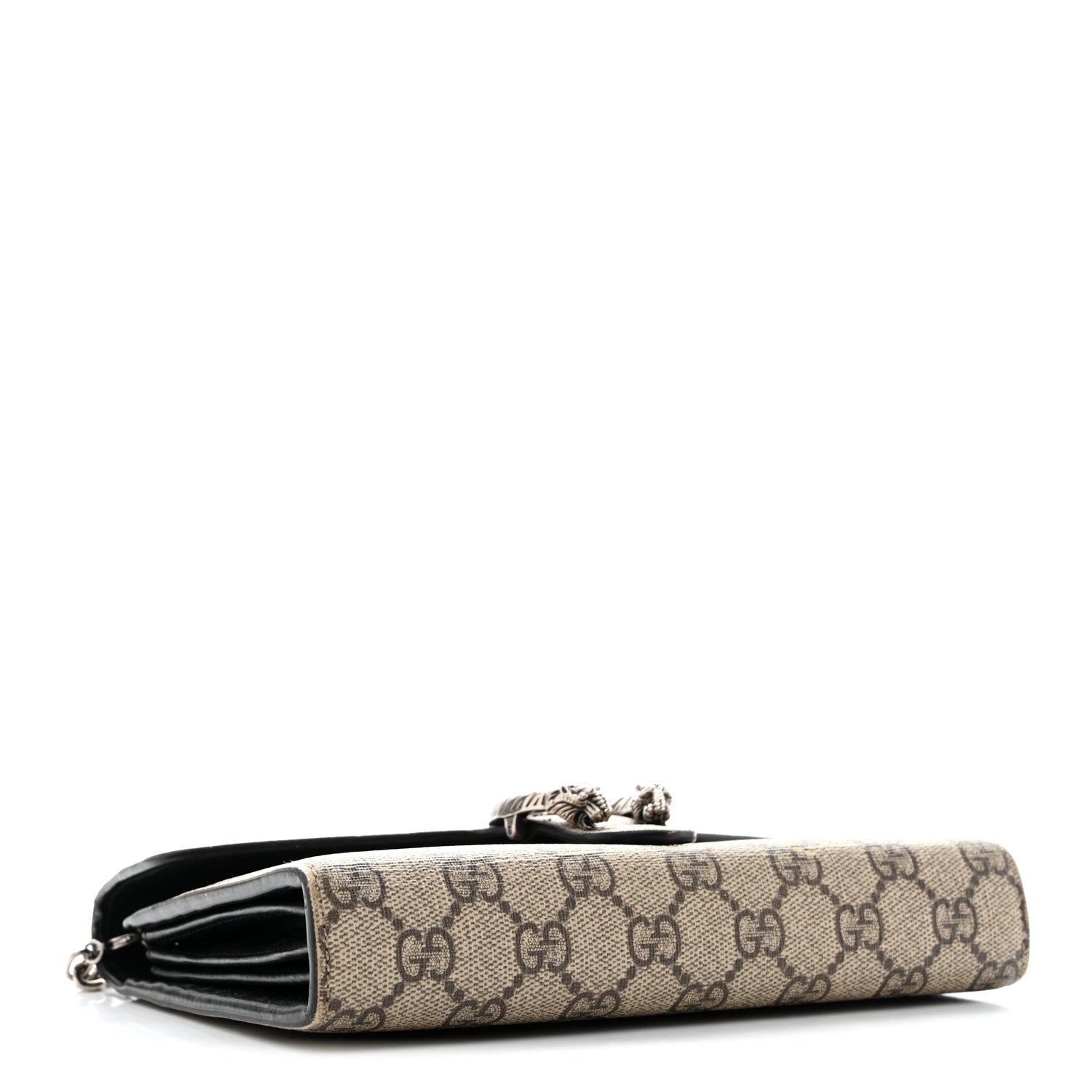 Gucci GG Supreme Monogram Mini Dionysus Chain Wallet Beige Black 3 of 13