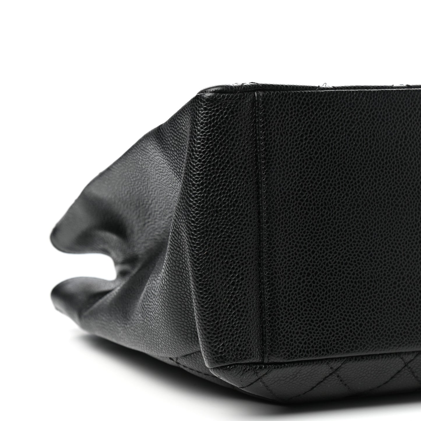 Caviar Quilted Grand Shopping Tote GST Black