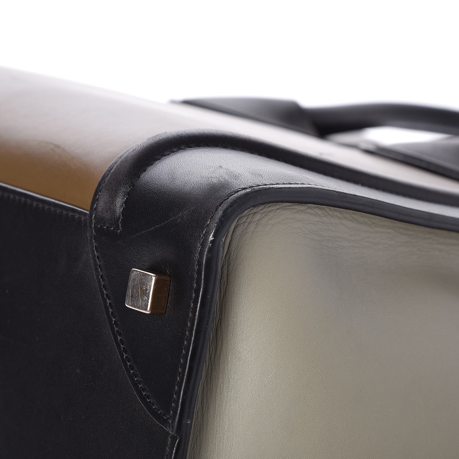 Celine Satin Calfskin Mini Tri-Color Luggage Dark Grey 11 of 12
