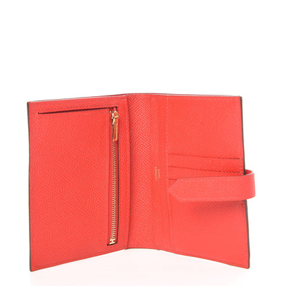 Hermes Epsom Bearn Compact Wallet Rouge Tomate 5 of 8
