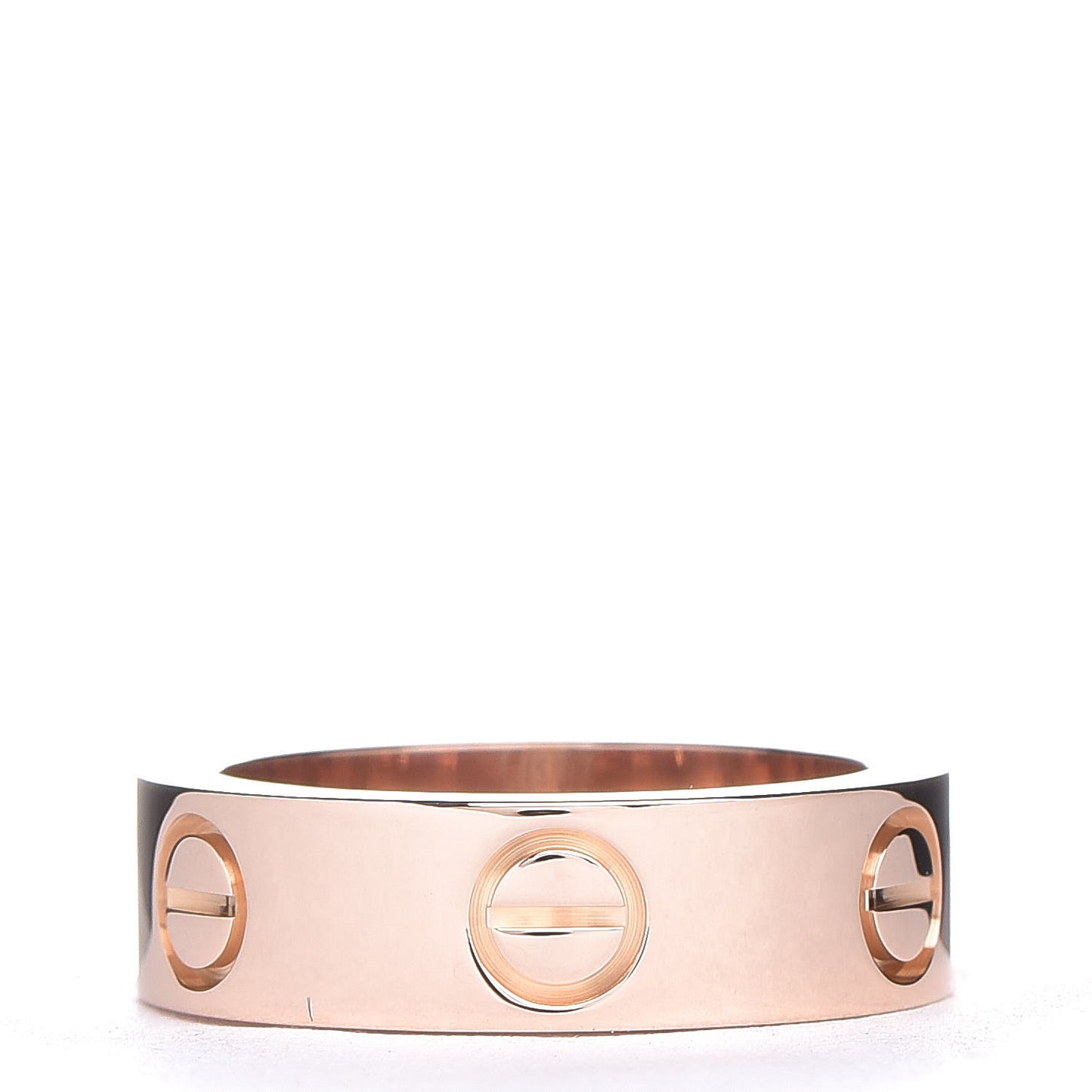 18K Pink Gold Pink Sapphire 5.5mm LOVE Ring 49 4.75
