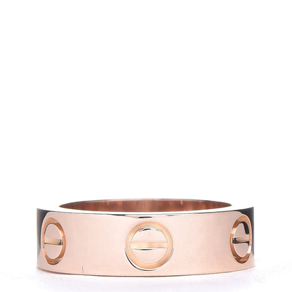 Cartier 18K Pink Gold Pink Sapphire 5.5mm LOVE Ring 49 4.75 3 of 4