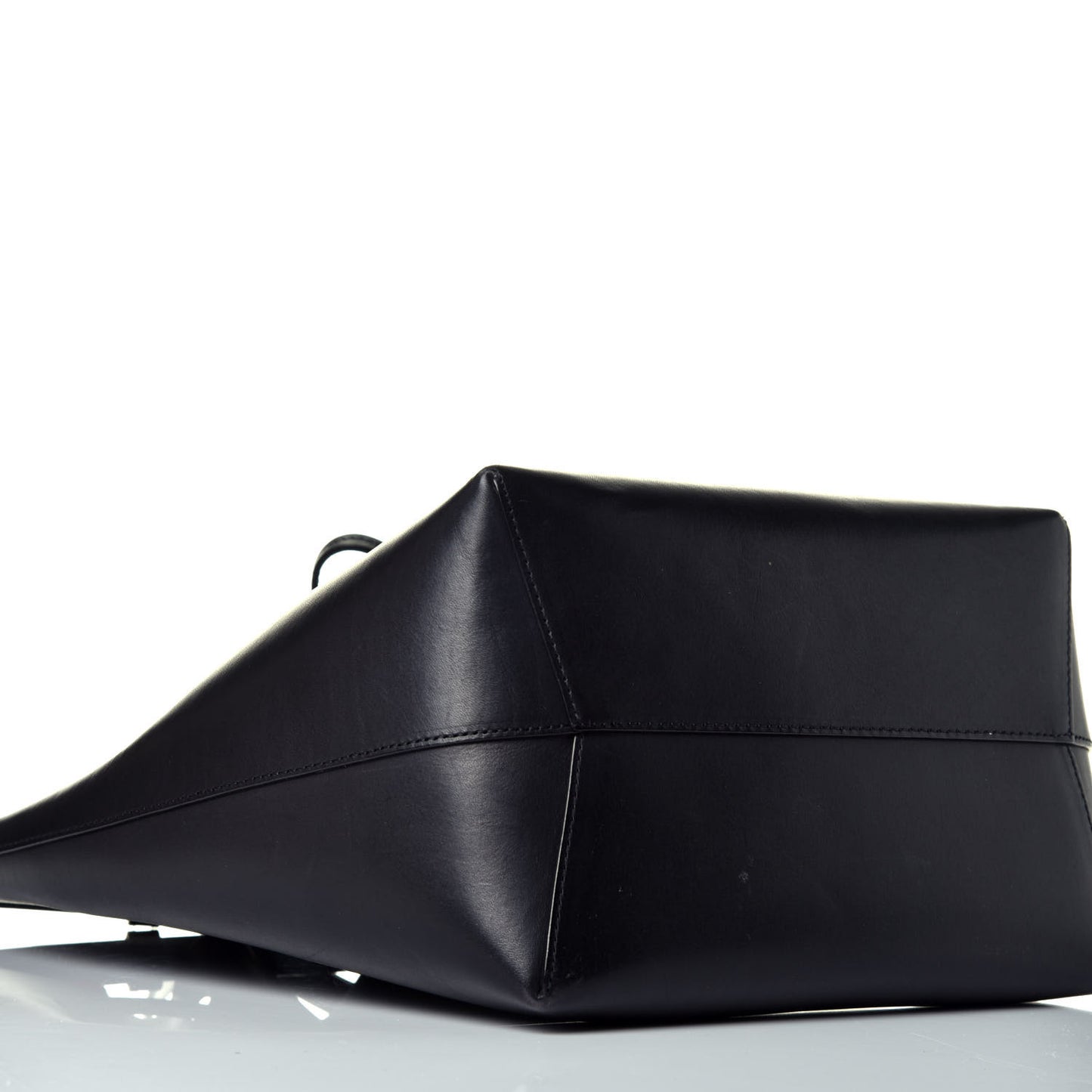 Calfskin Mini Bucket Bag Black Flamma