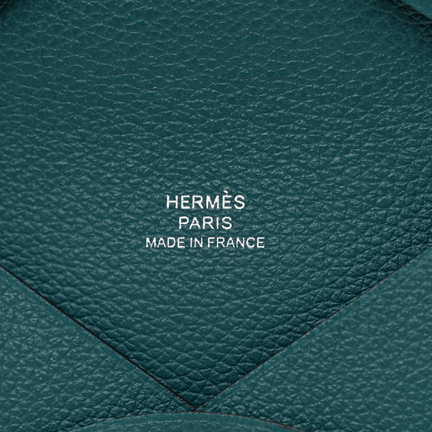 Hermes Evercolor Calvi Card Case Vert Bosphore 6 of 6