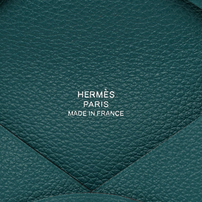 Hermes Evercolor Calvi Card Case Vert Bosphore 6 of 6