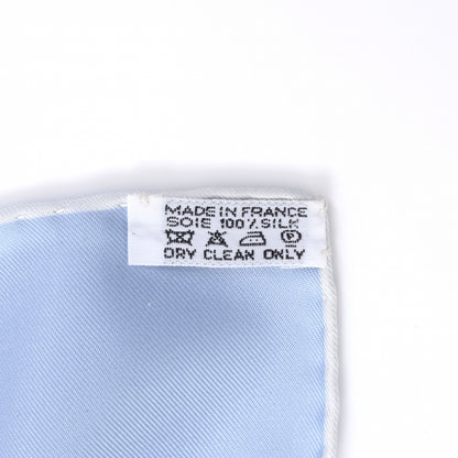 Hermes Silk Mediterannee Scarf 90 Bleu 7 of 8
