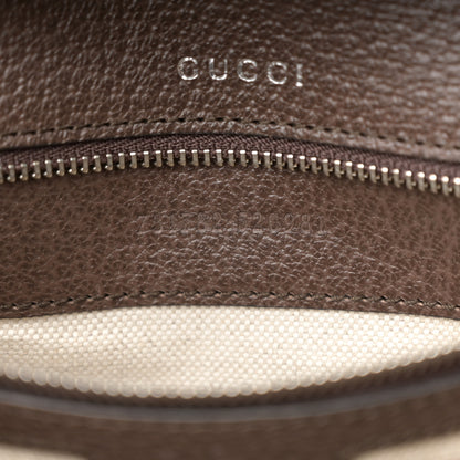 Gucci GG Supreme Web Monogram Textured Dollar Calfskin Dionysus Small Shoulder Bag Beige Ebony New Acero 8 of 16