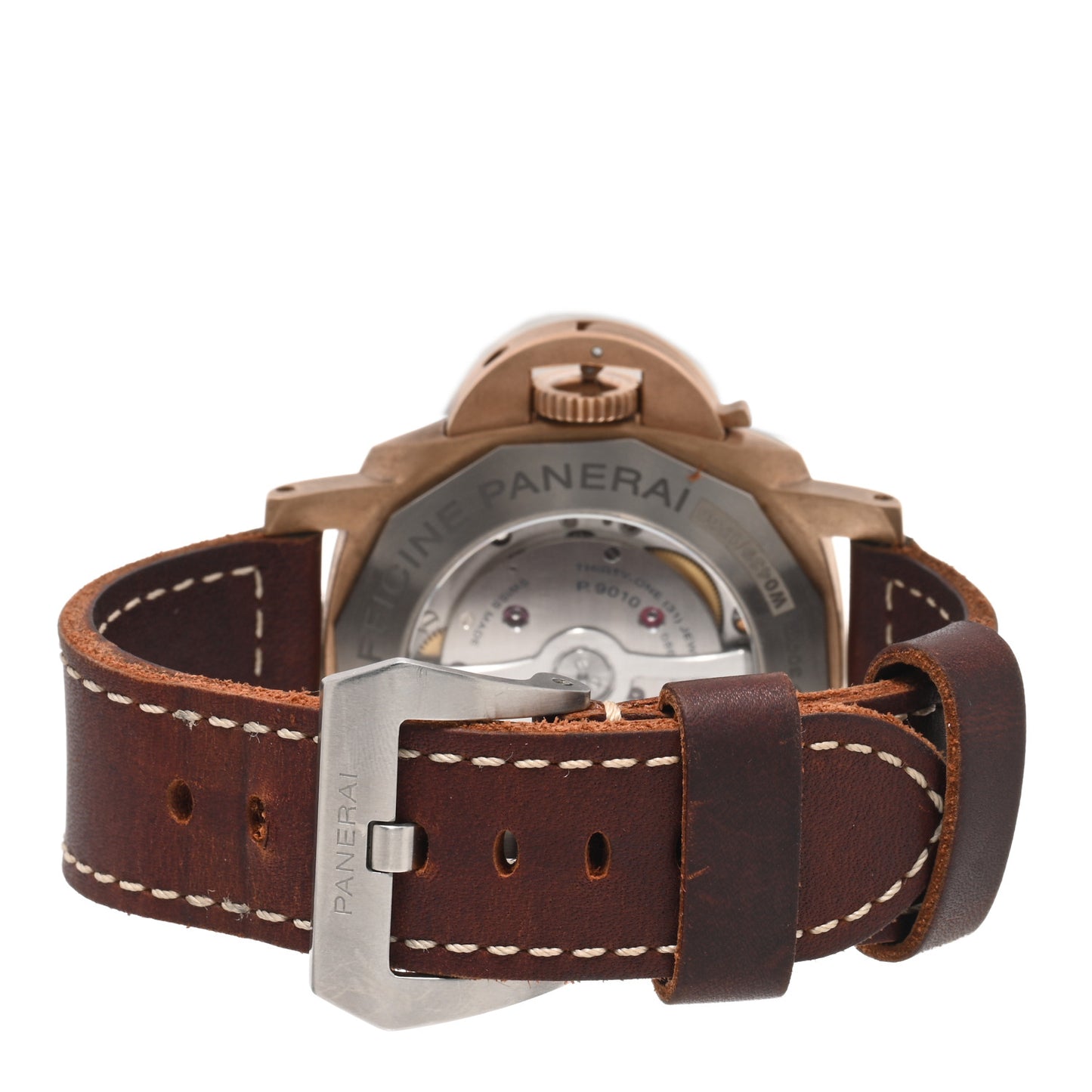 Bronze Calfskin 47mm Luminor Submersible Bronzo Automatic Watch Brown PAM00968