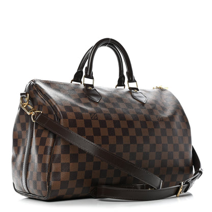 Louis Vuitton Damier Ebene Speedy Bandouliere 35 2 of 10