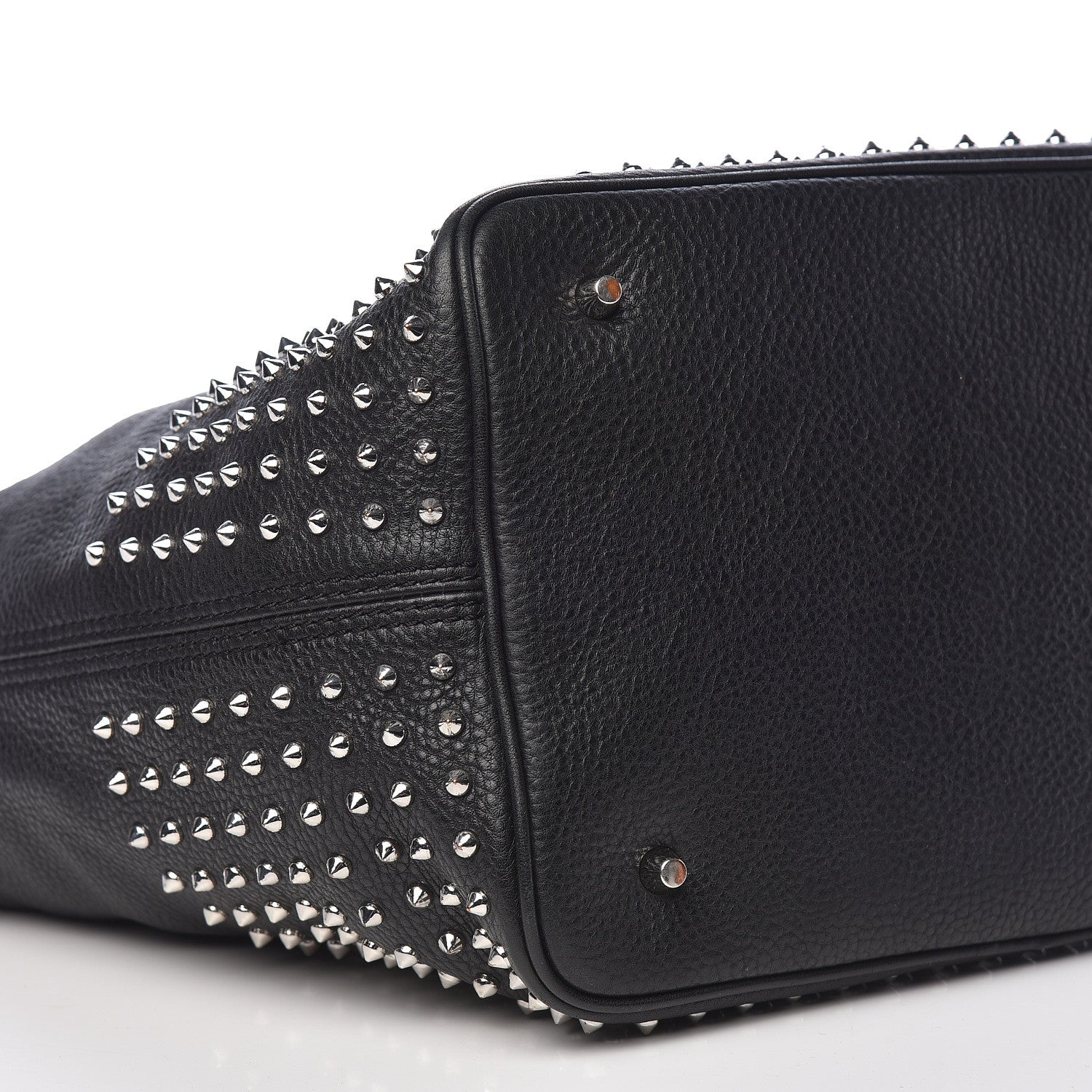 Burberry Calfskin Studded Medium Susanna Hobo Black 10 of 12