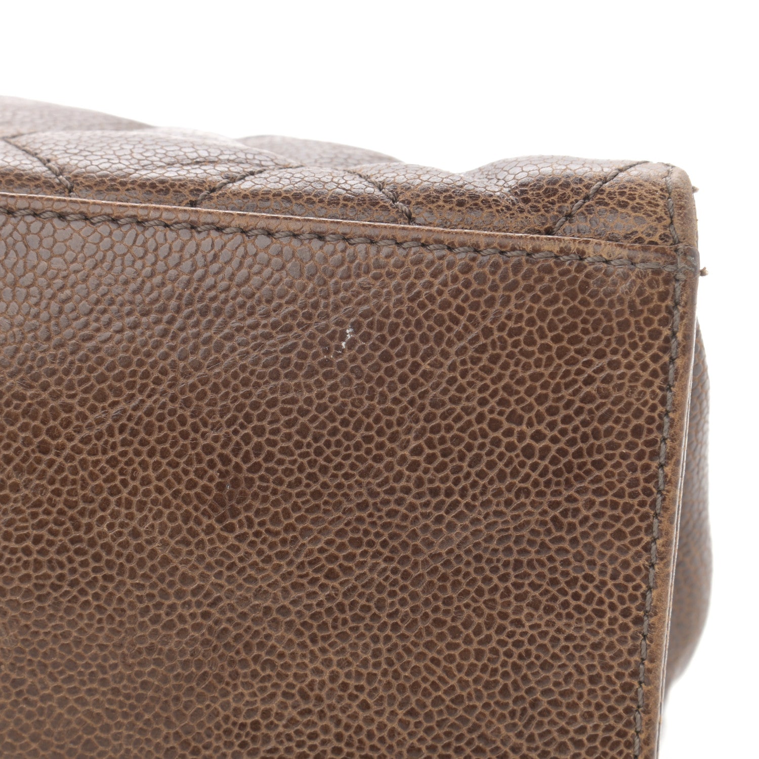 Chanel Crumpled Grained Calfskin Jumbo CC Crave Flap Beige 10 of 13