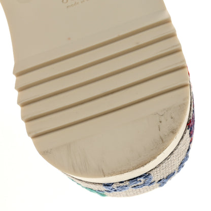 Gucci Linen Psychedelic Mini GG Monogram Angelina Platform 55mm Slide Sandals 37 Multicolor 10 of 12